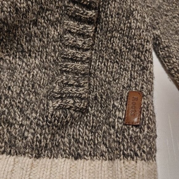 Roots Cozy Cabin Shawl Sweater Button Up Women's Small WOOL Blend - Picture 6 of 10